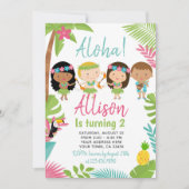 Luau Hawaiian Verjaardag Kaart (Voorkant)