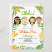 Luau Hawaiian Verjaardag Kaart (Voorkant)