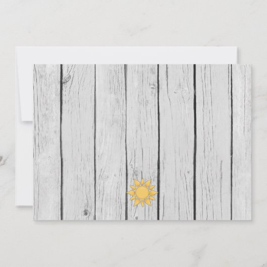 Luau Hawaiian verjaardagsfeestje strand viering Kaart (Achterkant)