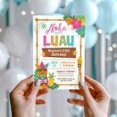Luau Hawaiian verjaardagsuitnodiging Kaart