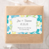 Luau Hawaiian Water Bottle Favor - pas het aan! Etiket (Insitu)