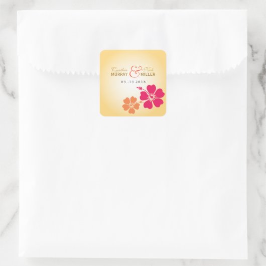 Luau/HawaiianWedding Sticker (Tas)