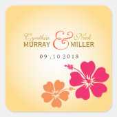 Luau/HawaiianWedding Sticker (Voorkant)