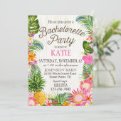 Luau Hawian Beach rustieke vrijgezellenfeest Kaart (Staand voorkant)