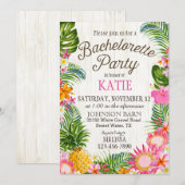 Luau Hawian Beach rustieke vrijgezellenfeest Kaart (Voorkant / Achterkant)