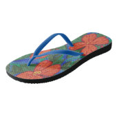 Luau Hibiscus Floral Print Teenslippers (Schuin)