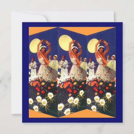 LUAU HULA DANCE PARTY INVITATION ~EZ TO CUSTOMIZE! KAART (Voorkant)