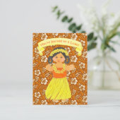 Luau Invitation Kaarten ~ Hawaii Hula Party (Staand voorkant)