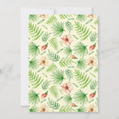 Luau kind verjaardagsfeestje uitnodiging (Achterkant)