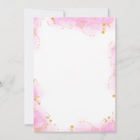 Luau Kleurrijke Tropische Bloemen Verjaardagsfeest Kaart (Achterkant)