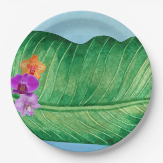 Luau Leaf Papieren Bordje