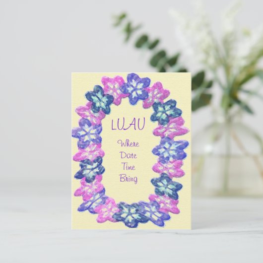 Luau Lei Briefkaart (Staand voorkant)
