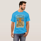 Luau Lonnies Fun Fictional Tiki Bar Cartoon T-shirt (Voorkant volledig)