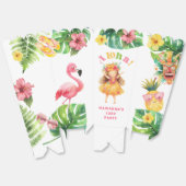 Luau Meisje tropisch Aloha verjaardagsfeestje Bedankdoosjes (Ongevouwen)