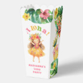 Luau Meisje tropisch Aloha verjaardagsfeestje Bedankdoosjes (Voorkant)