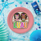 Luau Meisjes Papieren Bordje (Feest)