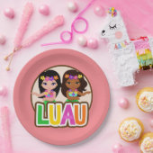 Luau Meisjes Papieren Bordje (Feest)