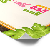 Luau Neem een Lei Bord Poster (Hoek)
