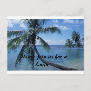 Luau nodig uitnodiging briefkaart