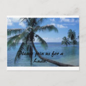 Luau nodig uitnodiging briefkaart (Voorkant)