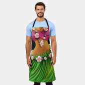 Luau of Kitchen Laughter Schort (Gedragen)