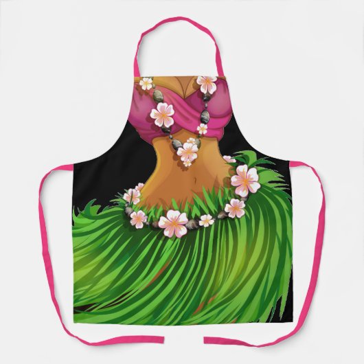 Luau of Kitchen Laughter Schort (Voorkant)