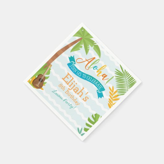 Luau Paper Napkins Servet (Hoek)