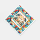 Luau Paradijsvogel Servet (Hoek)