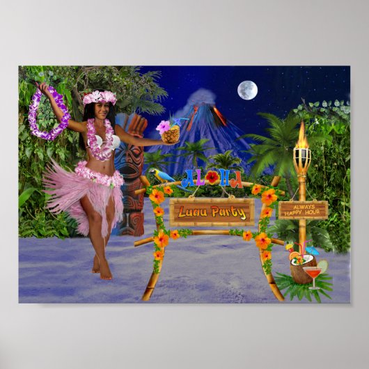 LUAU PARTIJ POSTER (Voorkant)