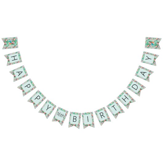 Luau Party Banner | Flamingo's en palmen (Alle)