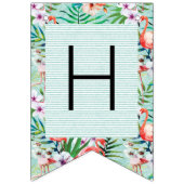 Luau Party Banner | Flamingo's en palmen (Tweede vlag)