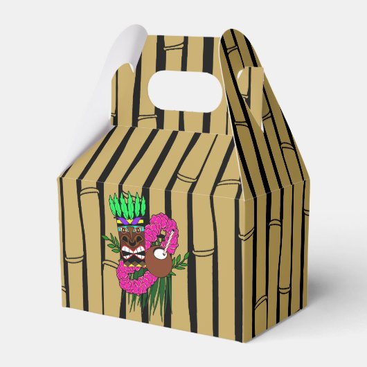 Luau Party Bedankdoosjes (Voorkant Zijde)