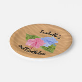 Luau Party gepersonaliseerde Borden Papieren Bordje (Gekanteld)