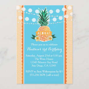 Luau Party Invitation for Birthday, Shower, enz. Kaart