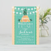 Luau Party Invitation for Birthday, Shower, enz. Kaart (Staand voorkant)