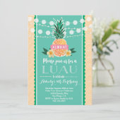 Luau Party Invitation for Birthday, Shower, etc<a Kaart (Staand voorkant)