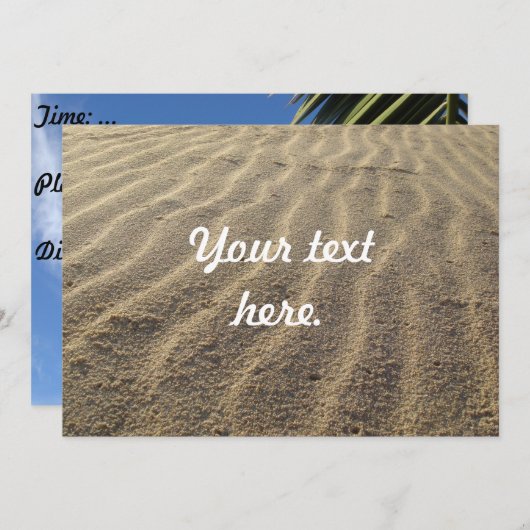 Luau Party Invitation Kaart (Voorkant / Achterkant)