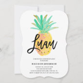 Luau Party Invitation Kaart (Voorkant)