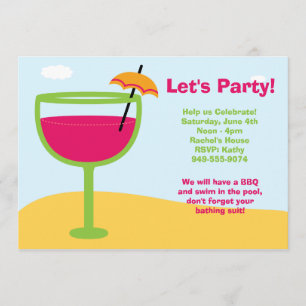 Luau Party Invitation Kaart