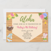 Luau Party Invitation Kaart (Voorkant)