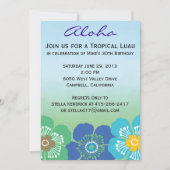 Luau Party Invitations - Calypso Kaart (Voorkant)