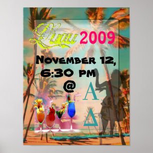 Luau Party Posters  Hawaiiaans strand