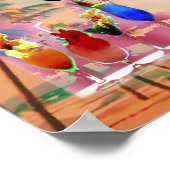 Luau Party Posters  Hawaiiaans strand (Hoek)