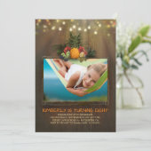 Luau Pineapple Beach String Lights Kaart (Staand voorkant)