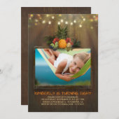 Luau Pineapple Beach String Lights Kaart (Voorkant / Achterkant)