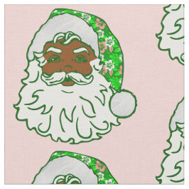 luau pink christmas hawaiian african black santa  stof