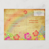  Luau RSVP briefkaarten, voor 5x7 uitnodigingen (Achterkant)