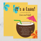 Luau Shower of Engagement Party Kaart (Voorkant / Achterkant)