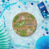 Luau Summer Party Tropical Frog Hawaiian Beach Fun Papieren Bordje (Feest)
