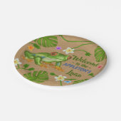 Luau Summer Party Tropical Frog Hawaiian Beach Fun Papieren Bordje (Gekanteld)